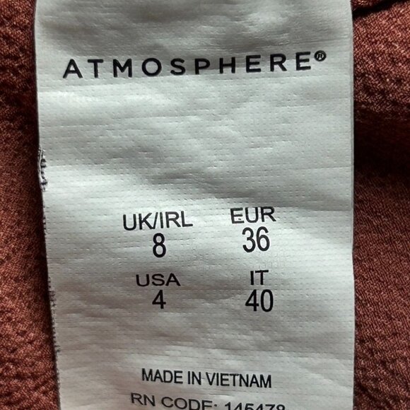 Atmosphere Women's 3/4 Sleeve Pullover Tunic Top in Rose - Size 4 - Picture 4 of 5